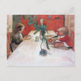 Carl Larsson kerstdiner Feestdagenkaart