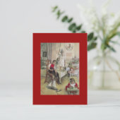 Carl Larsson Kerstochtend 1894 Feestdagenkaart (Staand voorkant)