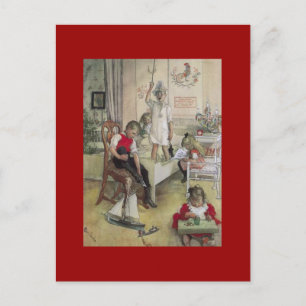 Carl Larsson Kerstochtend 1894 Feestdagenkaart