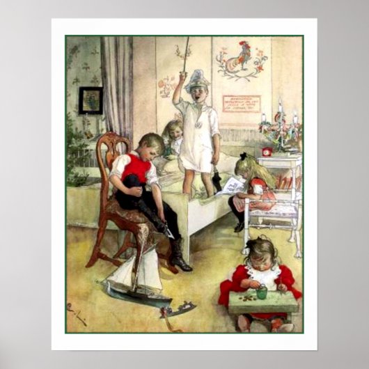 Carl Larsson Kerstochtend  Scandinavië Poster (Voorkant)