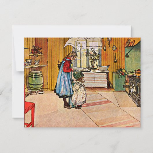 Carl Larsson-kunst: De Keuken, populaire schilderi Kaart (Voorkant)