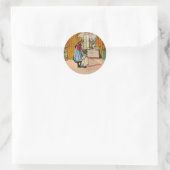 Carl Larsson kunst: De Keuken Ronde Sticker (Tas)