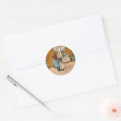 Carl Larsson kunst: De Keuken Ronde Sticker (Envelop)