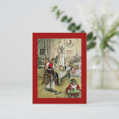 Carl Larsson-kunst: Kerstmorgen Feestdagenkaart (Staand voorkant)