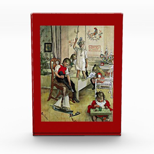 Carl Larsson-kunst: Kerstmorgen Fotoblokken (Voorkant)