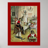 Carl Larsson-kunst: Kerstmorgen Poster (Voorkant)