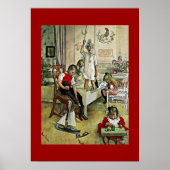Carl Larsson-kunst: Kerstmorgen, Poster (Voorkant)