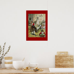 Carl Larsson-kunst: Kerstmorgen, Poster