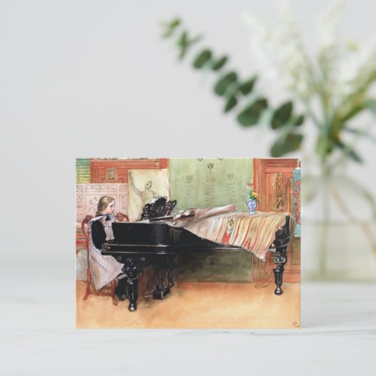 Carl Larsson kunst: Schaal spelen Briefkaart (Staand voorkant)