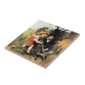 Carl Larsson-kunstwerk, Clair Obscur, Tegeltje (Zijkant)
