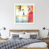 Carl Larsson Lilianna en de Krokus Canvas Afdruk (Insitu (Slaapkamer))