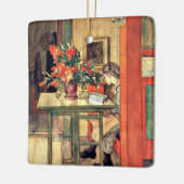 Carl Larsson - Lisbeth Reading, beroemd schilderij Keramisch Ornament (Links)