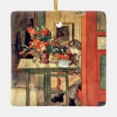 Carl Larsson - Lisbeth Reading, beroemd schilderij Keramisch Ornament (Voorkant)