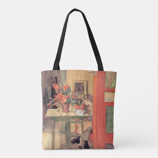 Carl Larsson - Lisbeth Reading Tote Bag (Achterkant)