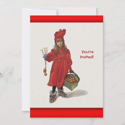 Carl Larsson Little Swedish Girl: Brita als Iduna Kaart (Voorkant)