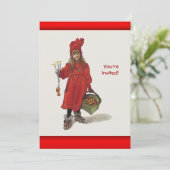 Carl Larsson Little Swedish Girl: Brita als Iduna Kaart (Staand voorkant)