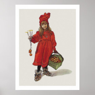 Carl Larsson Little Swedish Girl Brita als Iduna Poster