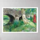Carl Larsson Medieval Bridge op Gretz Print Poster (Voorkant)