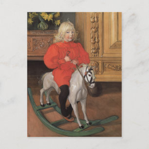 Carl Larsson Murre Boy over het gesteente Briefkaart