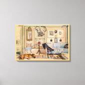 Carl Larsson Neutral  schilderij Home Scène Canvas Afdruk (Voorkant)