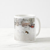 Carl Larsson Open Air Painter. Winter-Motif Koffiemok (Voorkant rechts)