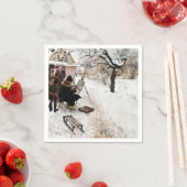 Carl Larsson Open Air Painter. Winter-Motif Servet (Insitu)
