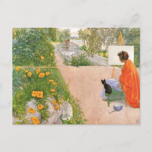 Carl Larsson painting, Bridge Briefkaart (Voorkant)