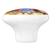 Carl Larsson - Papa, Mama, Kind, fijne kunst Keramische Knop (Zijkant)