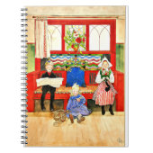 Carl Larsson - Papa, Mama, Kind, kunstdruk Notitieboek (Voorkant)