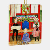 Carl Larsson - Papa, mama, kind, mooie kunst Keramisch Ornament (Rechts)