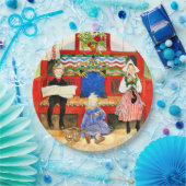 Carl Larsson - Papa, mama, kind, mooie kunst Papieren Bordje (Feest)