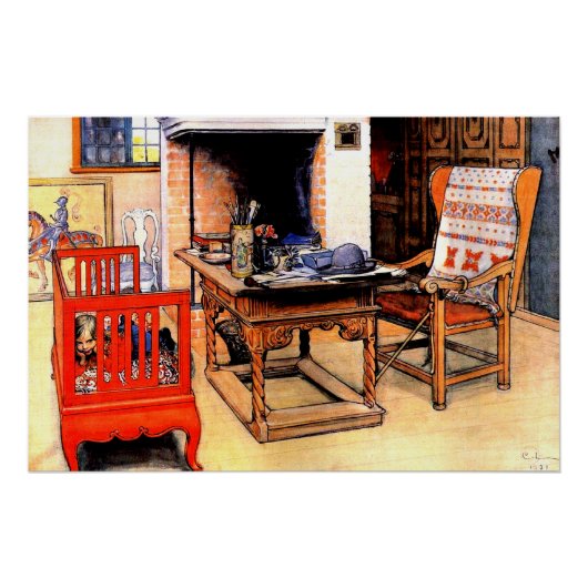 Carl Larsson - Peek-a-Boo Perfect Poster (Voorkant)