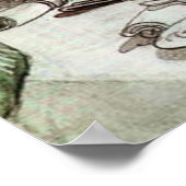 Carl Larsson - Rond de lamp Poster (Hoek)