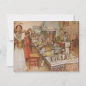 Carl Larsson Scandinavian Kerstmis Kaart (Voorkant)