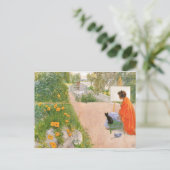 Carl Larsson schilderij, Bridge Briefkaart (Staand voorkant)