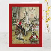 Carl Larsson schilderij, Kerstmorgen Kaart (Gele Bloem)