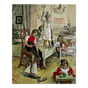 Carl Larsson schilderij, Kerstmorgen Perfect Poster