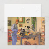 Carl Larsson-schilderij, Mijn Etsatelier, Briefkaart (Voorkant / Achterkant)