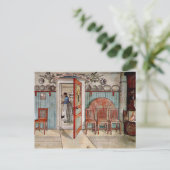 Carl Larsson schilderij: Oude Anna Briefkaart (Staand voorkant)