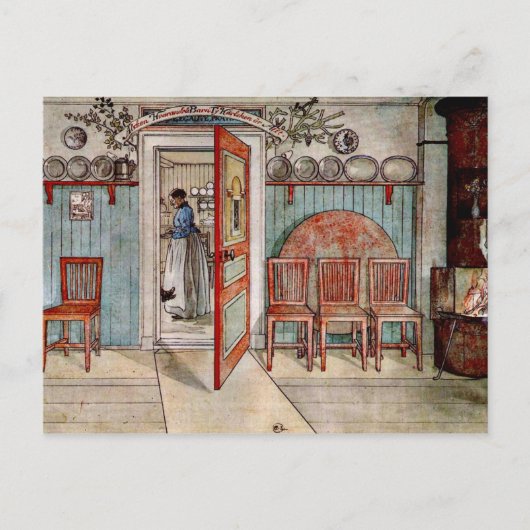 Carl Larsson schilderij: Oude Anna Briefkaart (Voorkant)