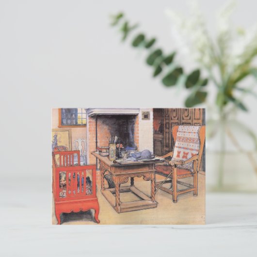 Carl Larsson schilderij, Peek-a-Boo, Briefkaart (Staand voorkant)