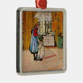 Carl Larsson schilderij, The Kitchen Metalen Ornament (Rechts)