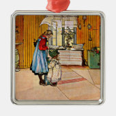 Carl Larsson schilderij, The Kitchen Metalen Ornament (Voorkant)