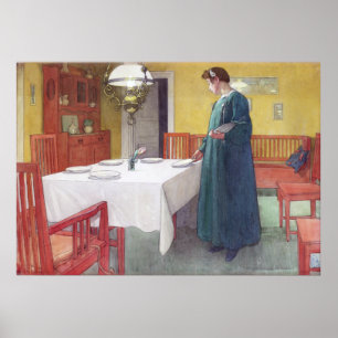 Carl Larsson School Lunch Fine Art Poster Print