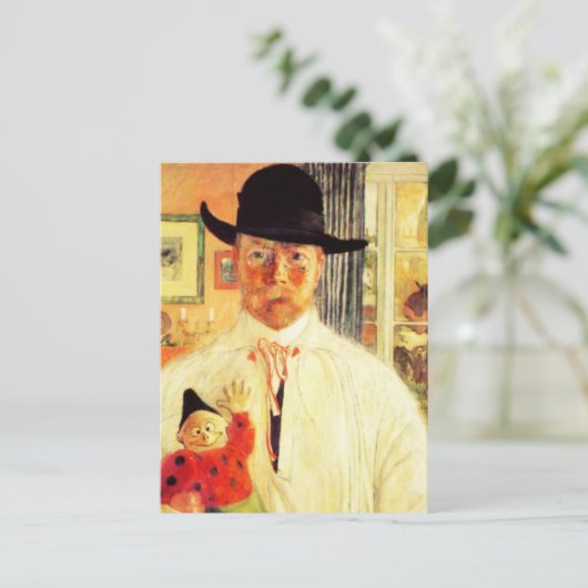 Carl Larsson Self Recognition Briefkaart (Staand voorkant)