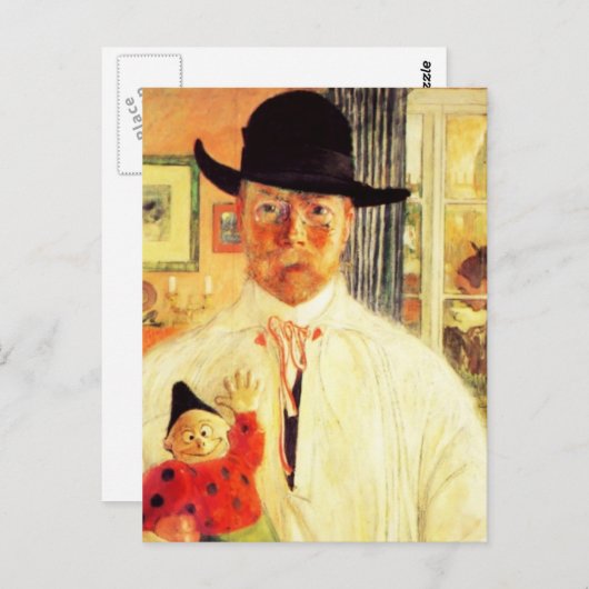 Carl Larsson Self Recognition Briefkaart (Voorkant / Achterkant)