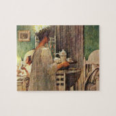 Carl Larsson St. Lucia Day Kerstmis in Zweden Legpuzzel (Horizontaal)