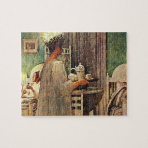 Carl Larsson St. Lucia Day Kerstmis in Zweden Legpuzzel