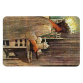 Carl Larsson St. Lucia Day Kerstmis in Zweden Magneet (Horizontaal)