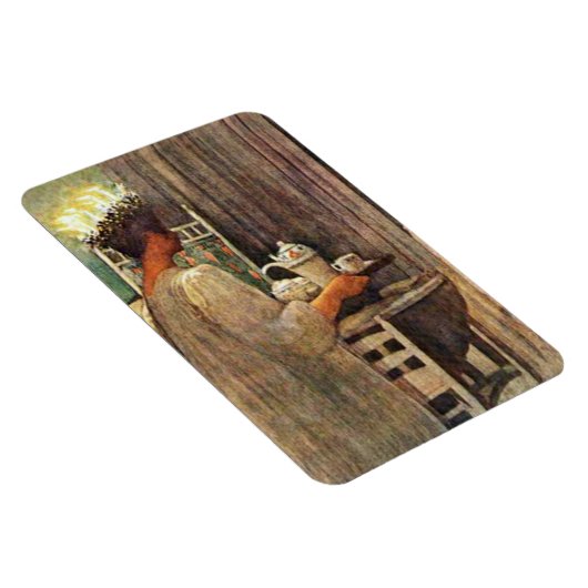 Carl Larsson St. Lucia Day Kerstmis in Zweden Magneet (Rechterzijde)